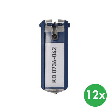 KEY CLIP breloczek do kluczy, 12 szt., niebieski