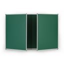 Klappbare grüne Keramik-Kreidetafel, magnetisch, 3600 x 1200 mm