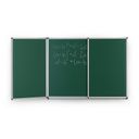 Klappbare grüne Keramik-Kreidetafel, magnetisch, 3600 x 1200 mm