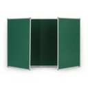 Klappbare grüne Keramik-Kreidetafel, magnetisch, 3600 x 1200 mm