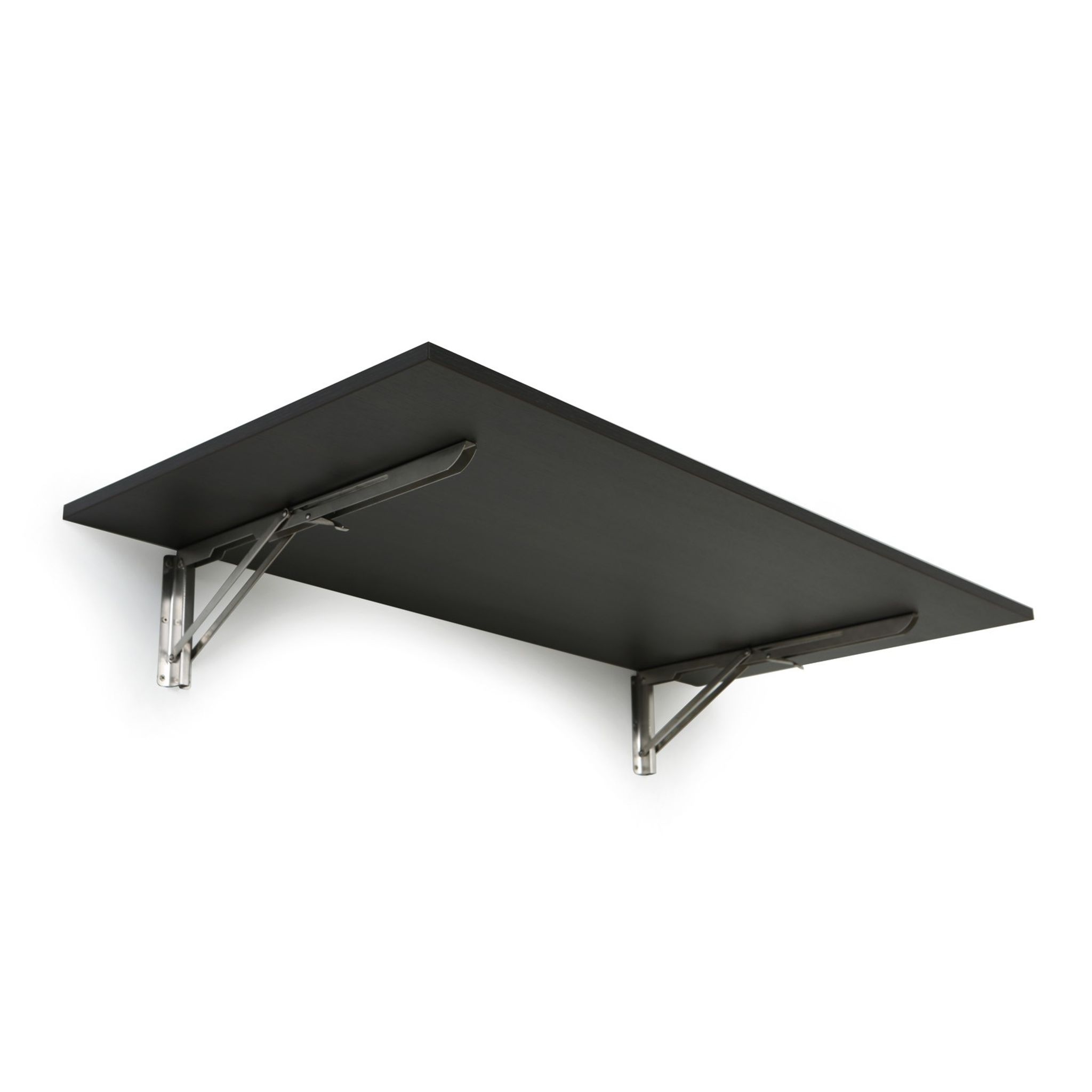 Klapptisch an der Wand, 1200 x 600 mm, Tragfähigkeit 30 kg, Wenge