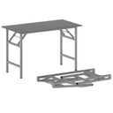 Klapptisch FAST READY, 120x60 cm, graues Gestell, Graphit