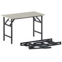 Klapptisch FAST READY, 120x60 cm, schwarzes Metallgestell, Eiche natur