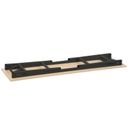 Klapptisch FAST READY, 120x60 cm, schwarzes Metallgestell, Graphit