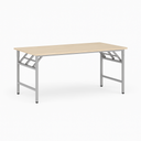 Klapptisch FAST READY, 160x80 cm, graues Gestell, Birke