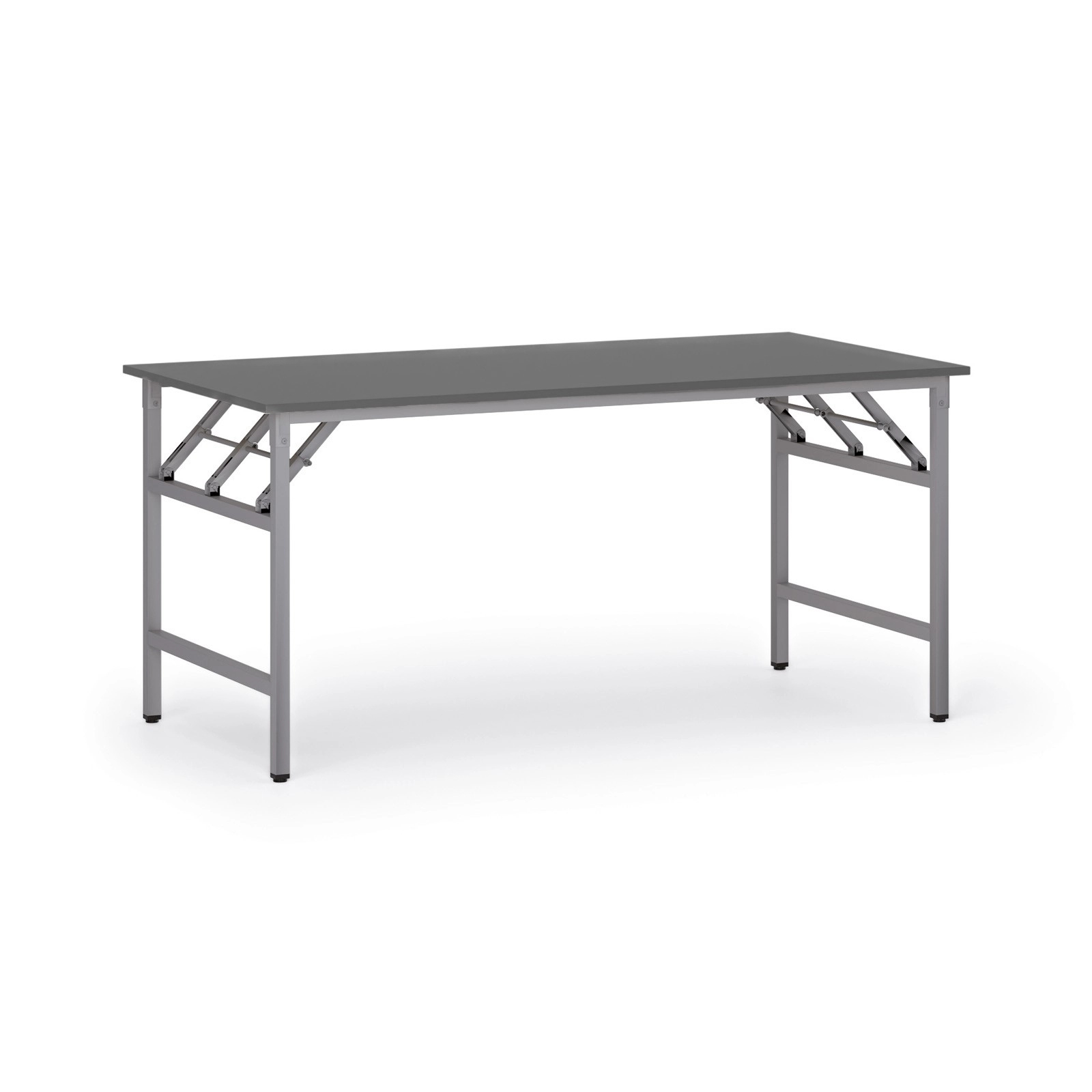 B2B Partner Klapptisch FAST READY, 160x80 cm, graues Gestell, Graphit