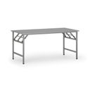 Klapptisch FAST READY, 160x80 cm, graues Gestell, grau