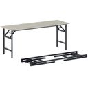Klapptisch FAST READY, 170x50 cm, schwarzes Metallgestell, Eiche natur