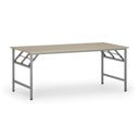 Klapptisch FAST READY, 180x90 cm, graues Gestell, Eiche natur