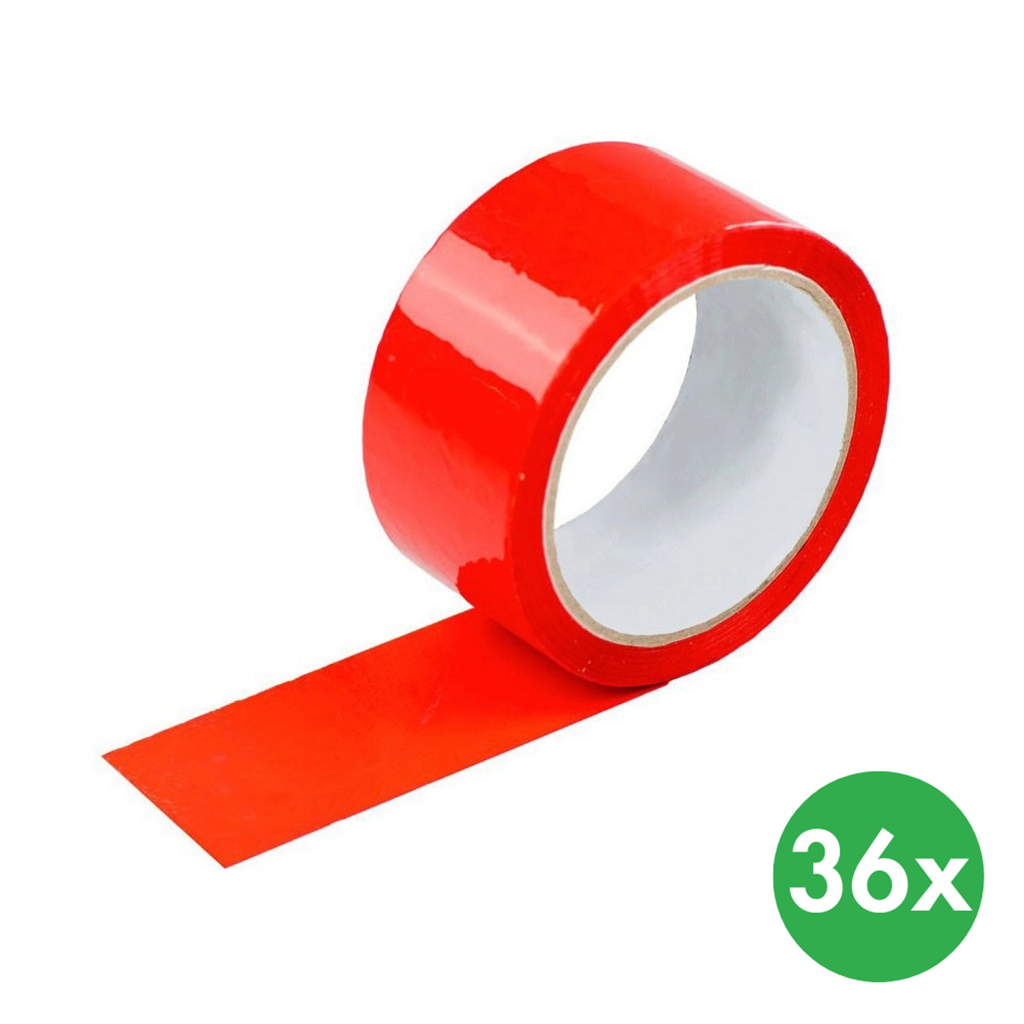Klebeband, 50 mm x 66 m, 36 Stk., rot