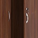 Kleiderschrank ARRISTO LUX mit Ausschub, 800 x 400 x 1836 mm, Nussbaum