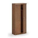 Kleiderschrank ARRISTO LUX mit Ausschub, 800 x 400 x 1836 mm, Nussbaum