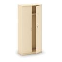 Kleiderschrank MIRELLI mit Ausschub, 800 x 400 x 1800 mm, Birke