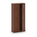 Kleiderschrank MIRELLI mit Ausschub, 800 x 400 x 1800 mm, Nussbaum