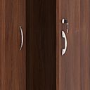 Kleiderschrank MIRELLI mit Ausschub, 800 x 400 x 1800 mm, Nussbaum