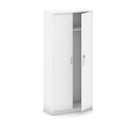 Kleiderschrank MIRELLI mit Ausschub, 800 x 400 x 1800 mm, weiß