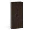 Kleiderschrank mit Ausschub PRIMO 2023, ohne Schloss, grau / Wenge