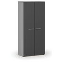 Kleiderschrank mit Auszug PRIMO GRAY, 800 x 420 x 1781 mm, grau/Graphit