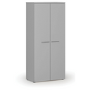 Kleiderschrank mit Auszug PRIMO GRAY, 800 x 420 x 1781 mm, grau