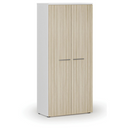 Kleiderschrank mit Auszug PRIMO WHITE, 1781 x 800 x 420 mm, Eiche weiß/natur