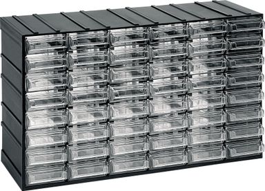 Kleinteilemagazin, 382 x 148 x 230 mm, 48 Schubladen