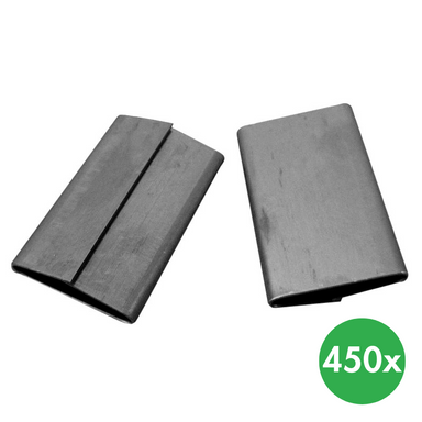 Klemme für Stahlbänder F 25 mm, 450 Stk.