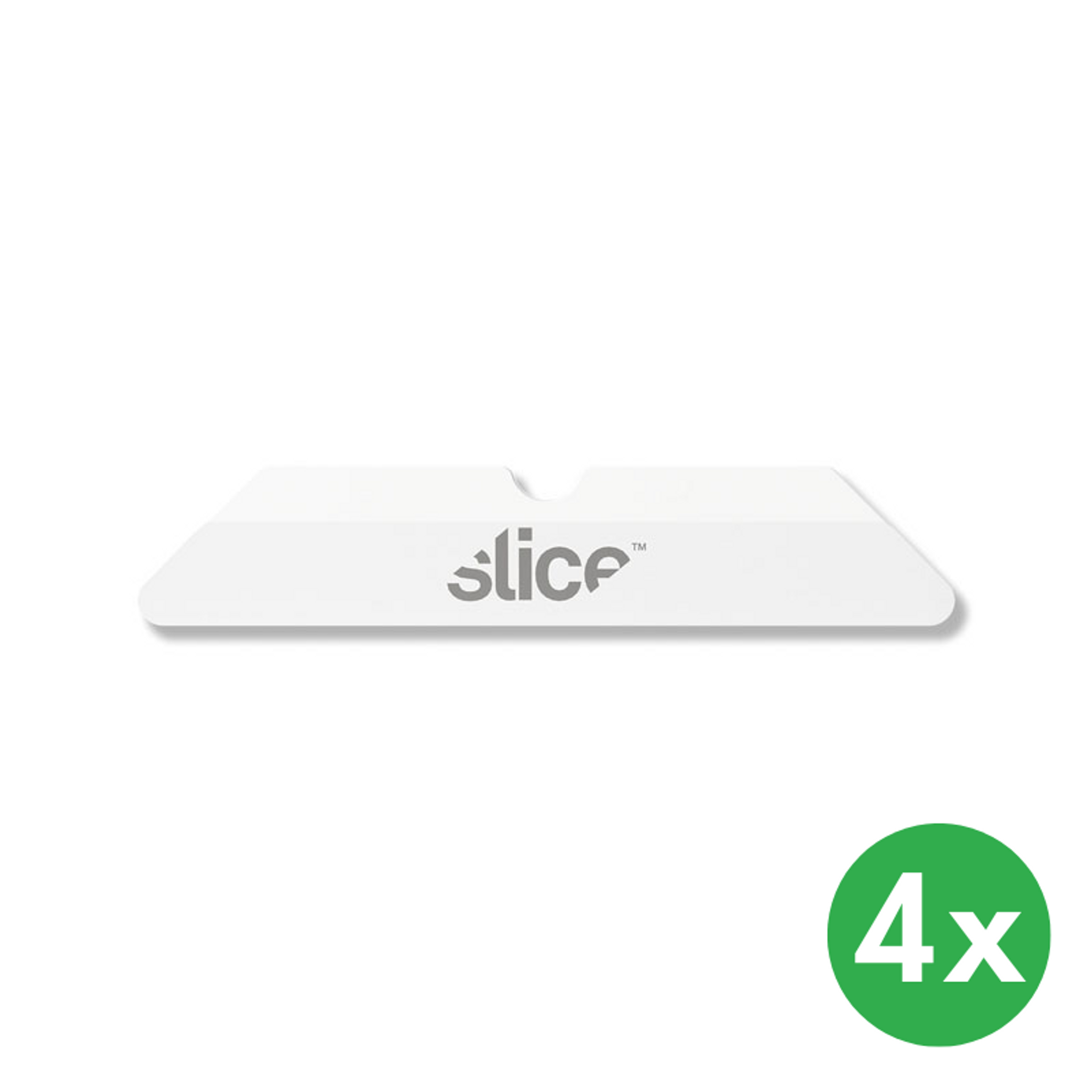 Klingen für Kartonschneider, abgerundet, 4 Stück