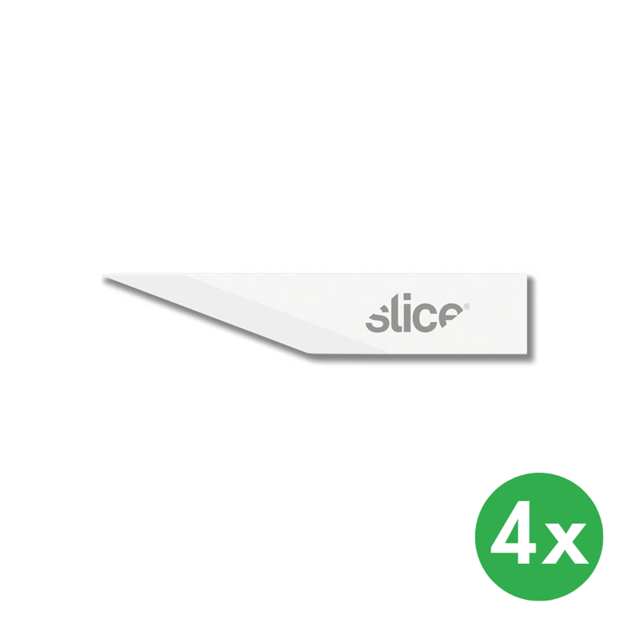 Klingen für Modelliermesser, gerade mit scharfer Spitze, 4 Stück