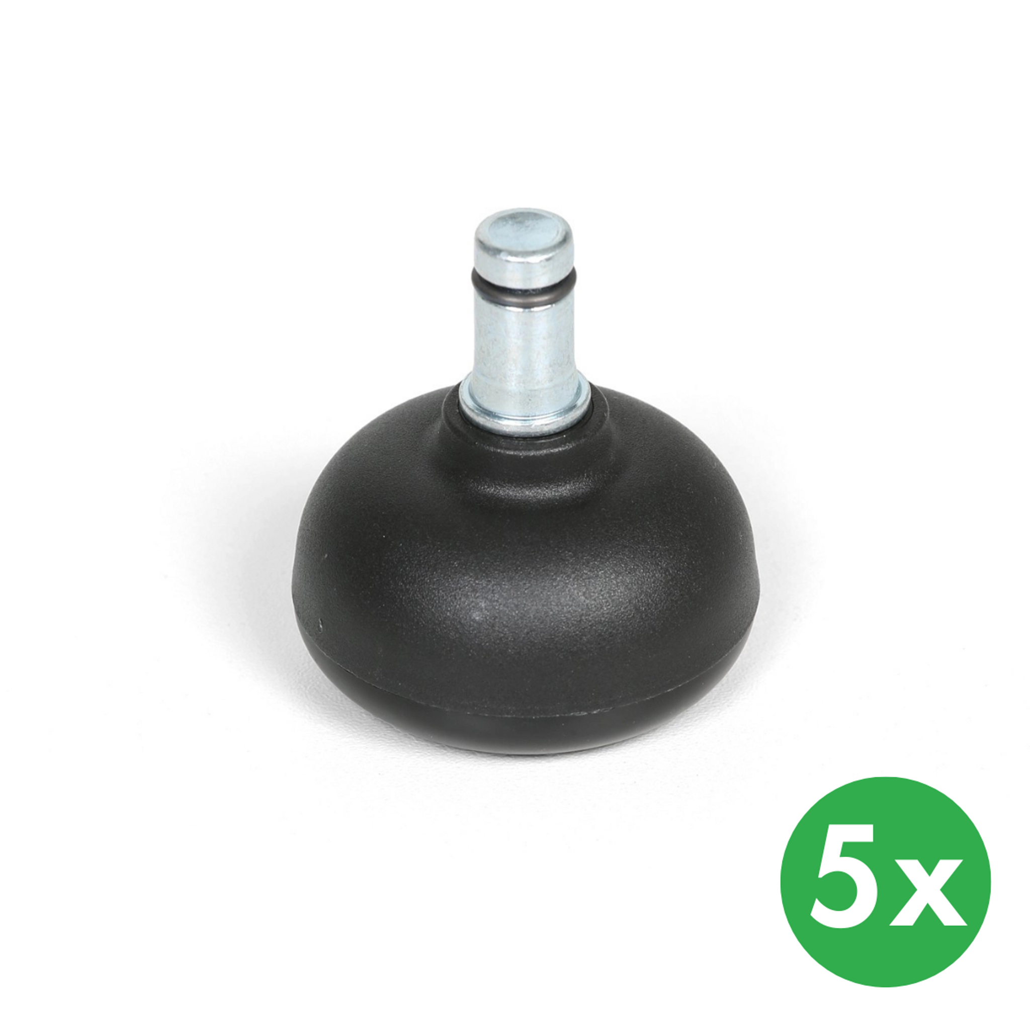 Kluzáky pro kancelářské židle, 50 mm, 5 ks
