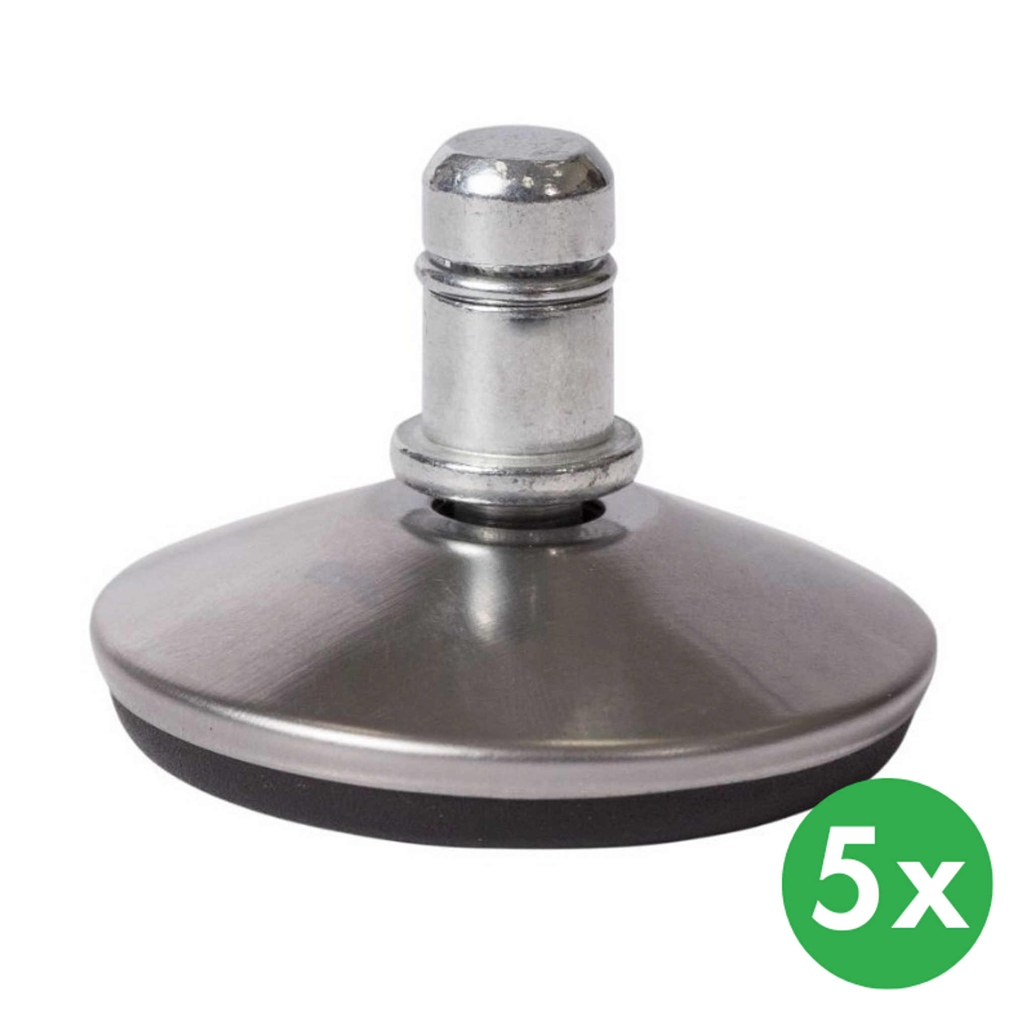 Kluzáky pro pracovní dílenské židle, 48 mm, sada 5 ks