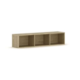Knihovna INTEGRO policová nižší, 465 x 1750 x 400 mm, 3 police, dub přírodní