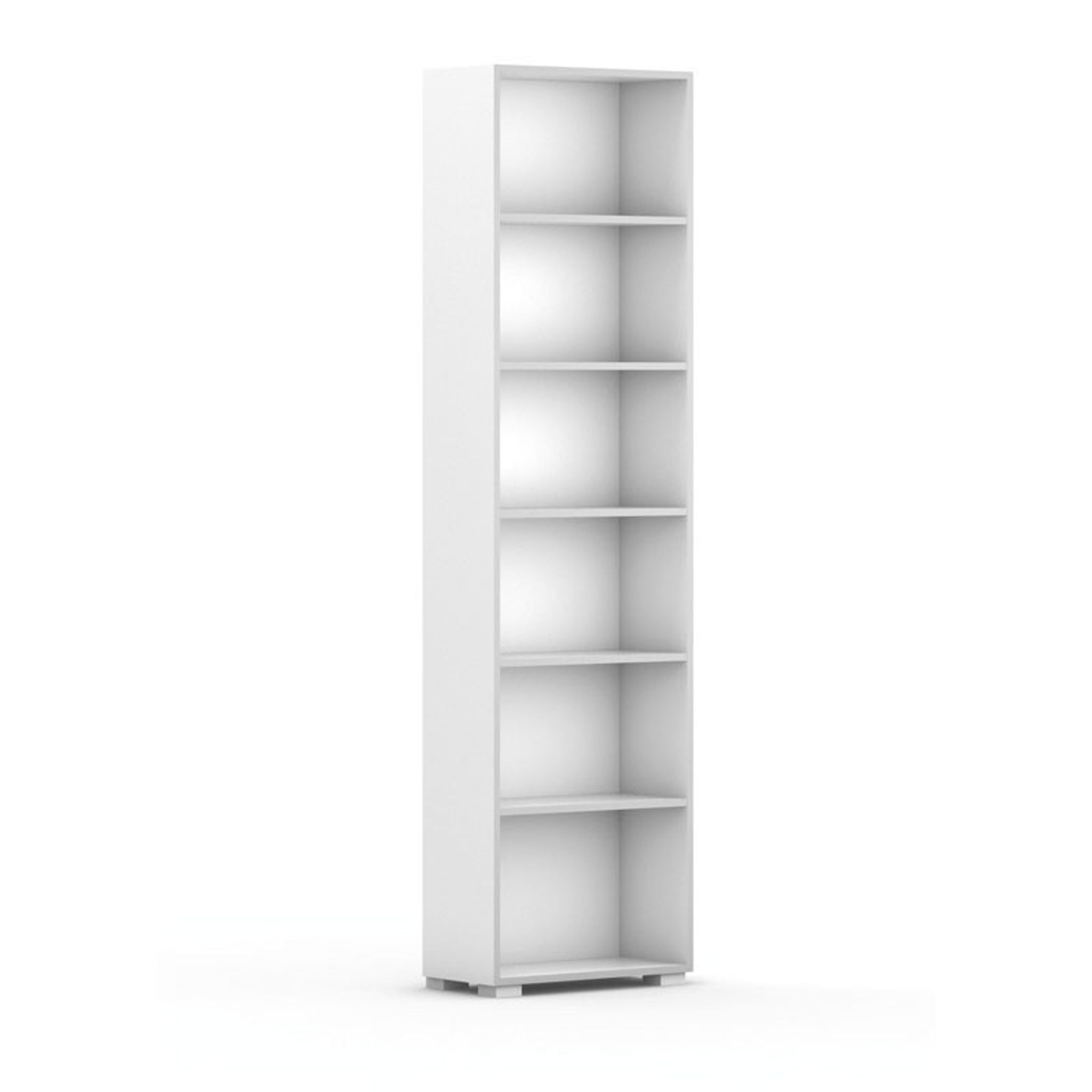 Knihovna SILVER LINE, 1 sloupec, 2230 x 600 x 400 mm, bílá