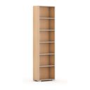 Knihovna SILVER LINE, 1 sloupec, 2230 x 600 x 400 mm, buk