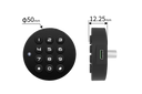 Kódový zámek se čtečkou RFID karet F029R, hliník, černý