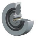 Koło TENTE z obniżonym poziomem hałasu, gumowe, 100 mm