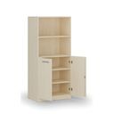 Kombi-Aktenschrank PRIMO, 800 x 500 x 1781 mm, Birke