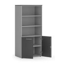 Kombi-Aktenschrank PRIMO GRAY, 1781 x 800 x 500 mm, grau/Graphit