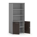 Kombi-Aktenschrank PRIMO GRAY, 1781 x 800 x 500 mm, grau/Wenge