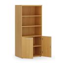Kombi-Aktenschrank PRIMO WOOD, 800 x 500 x 1781 mm, Buche