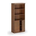 Kombi-Büroschrank ARRISTO LUX, 800 x 400 x 1836 mm, Nussbaum