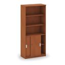 Kombi-Büroschrank MIRELLI A+, 800 x 400 x 1800 mm, Kirschbaum