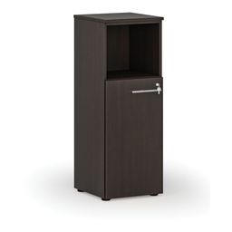 Kombinovaná kancelářská skříň PRIMO WOOD, 400 x 420 x 1087 mm, wenge