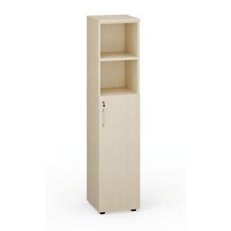 Kombinovaná kancelárska skriňa PRIMO 2023, dvere na 3 poschodia, 400 x 420 x 1781 mm, breza