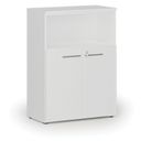 Kombinovaná kancelárska skriňa PRIMO WHITE, 800 x 420 x 1087 mm, biela