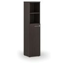 Kombinovaná kancelárska skriňa PRIMO WOOD, dvere na 3 poschodia, 400 x 420 x 1781 mm, wenge