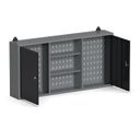 Kombinovaná závesná skrinka G1, 600 x 1200 x 200 mm, 2 dvere, perforovaná