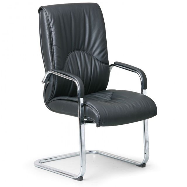 Kancelárska jednacia stolička LUX, kožená