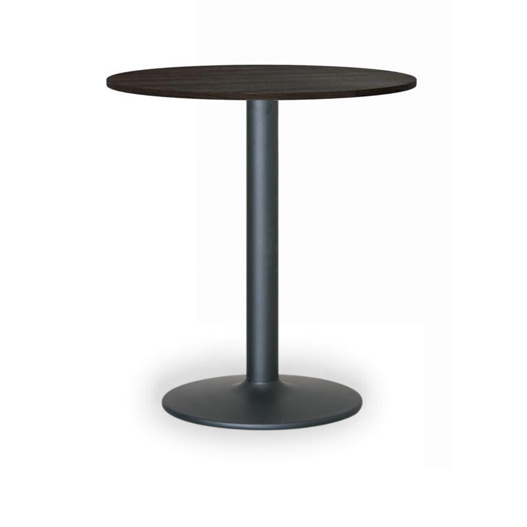 Konferenční stolek FILIP II, průměr 80 cm, černá podnož, wenge
