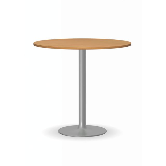 Konferenční stolek FILIP II, průměr 800 mm, šedá podnož