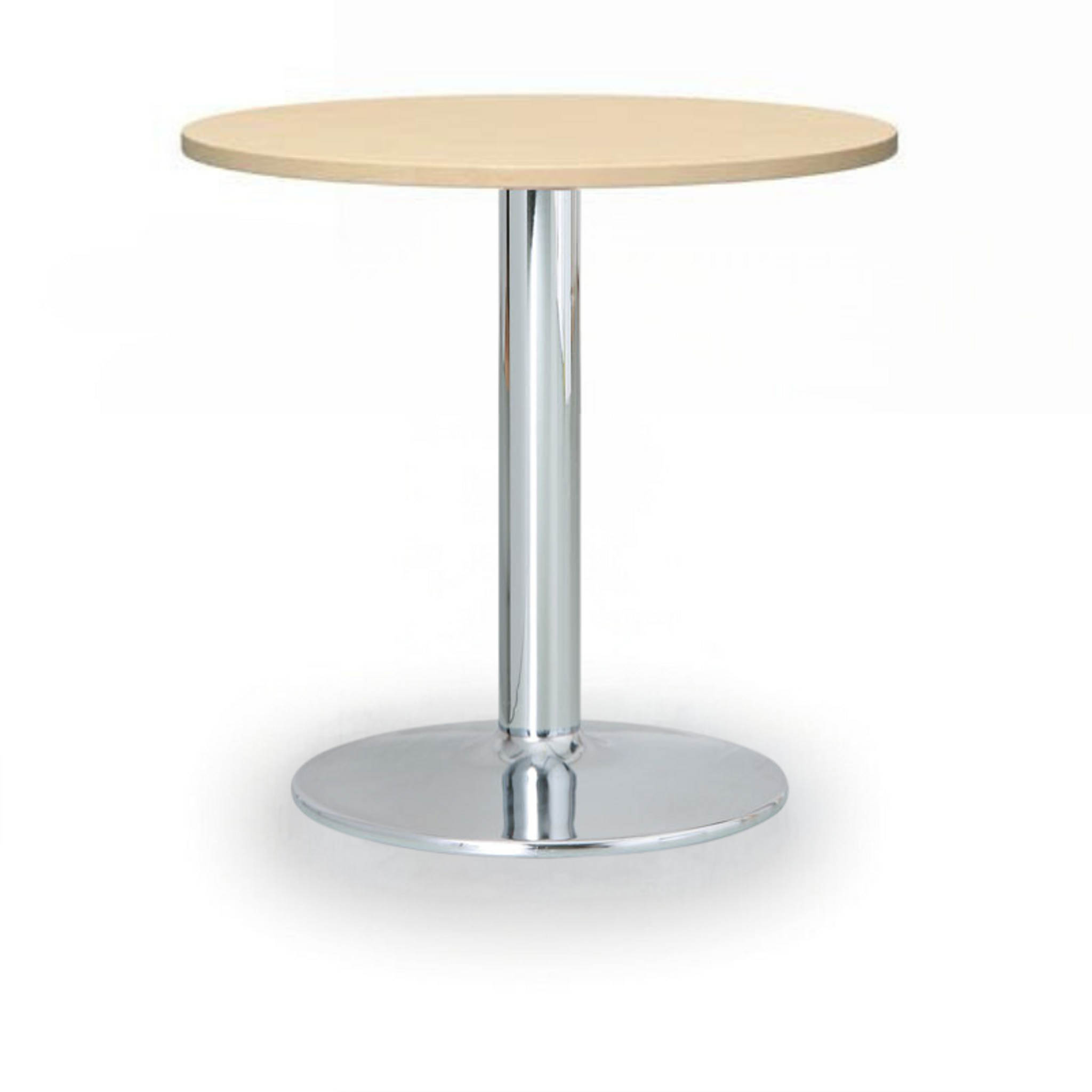 Konferenční stolek ZEUS II, průměr 60 cm, chromovaná podnož